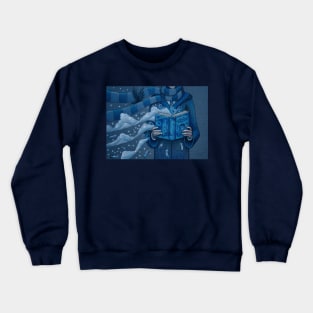 Books magic blue Crewneck Sweatshirt